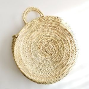 Natural Woven Tote Bag